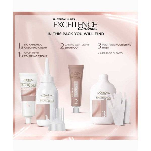 Loreal Excellence Creme No Ammonia Triple Care Hair Colour 6U Universal Dark Blonde