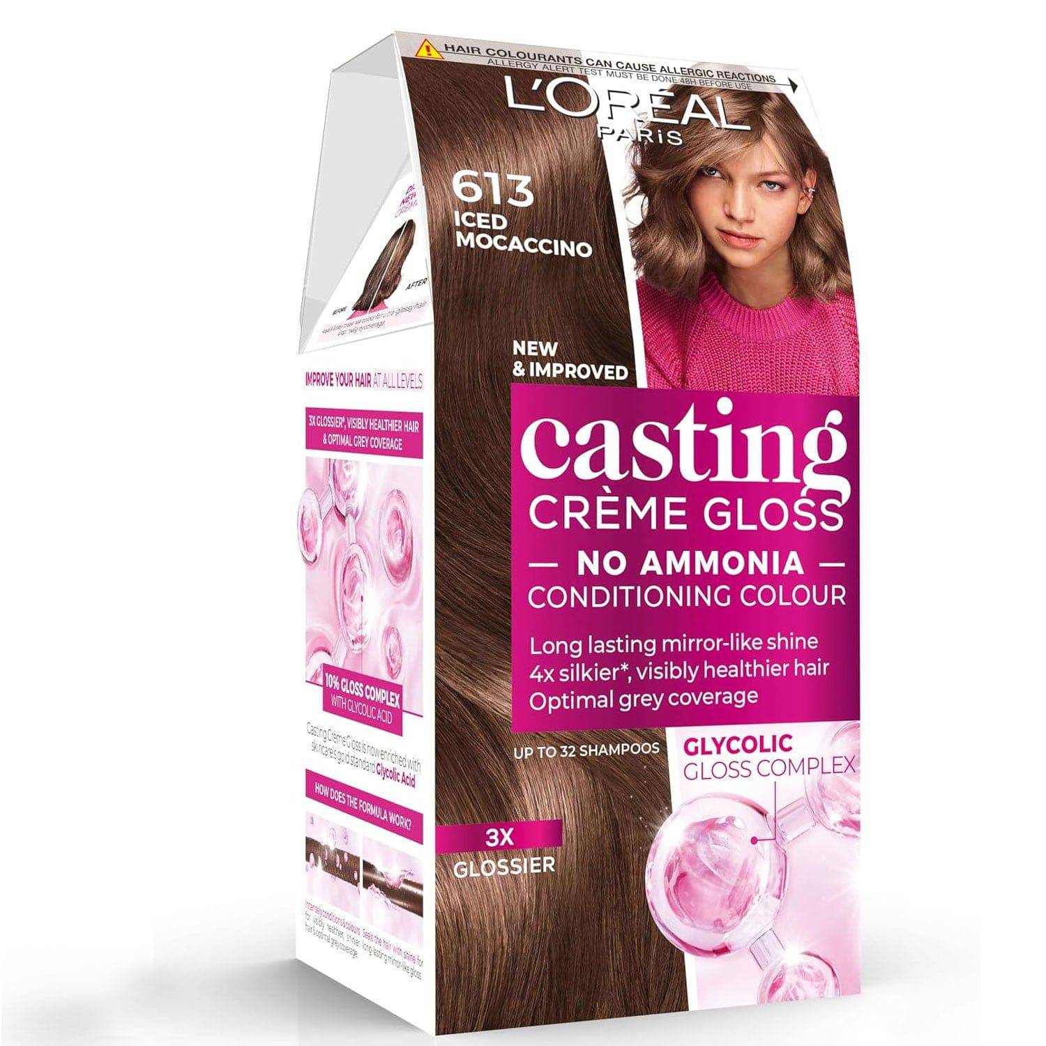 Casting Creme Gloss Conditioning Color 613 Iced Mocaccino