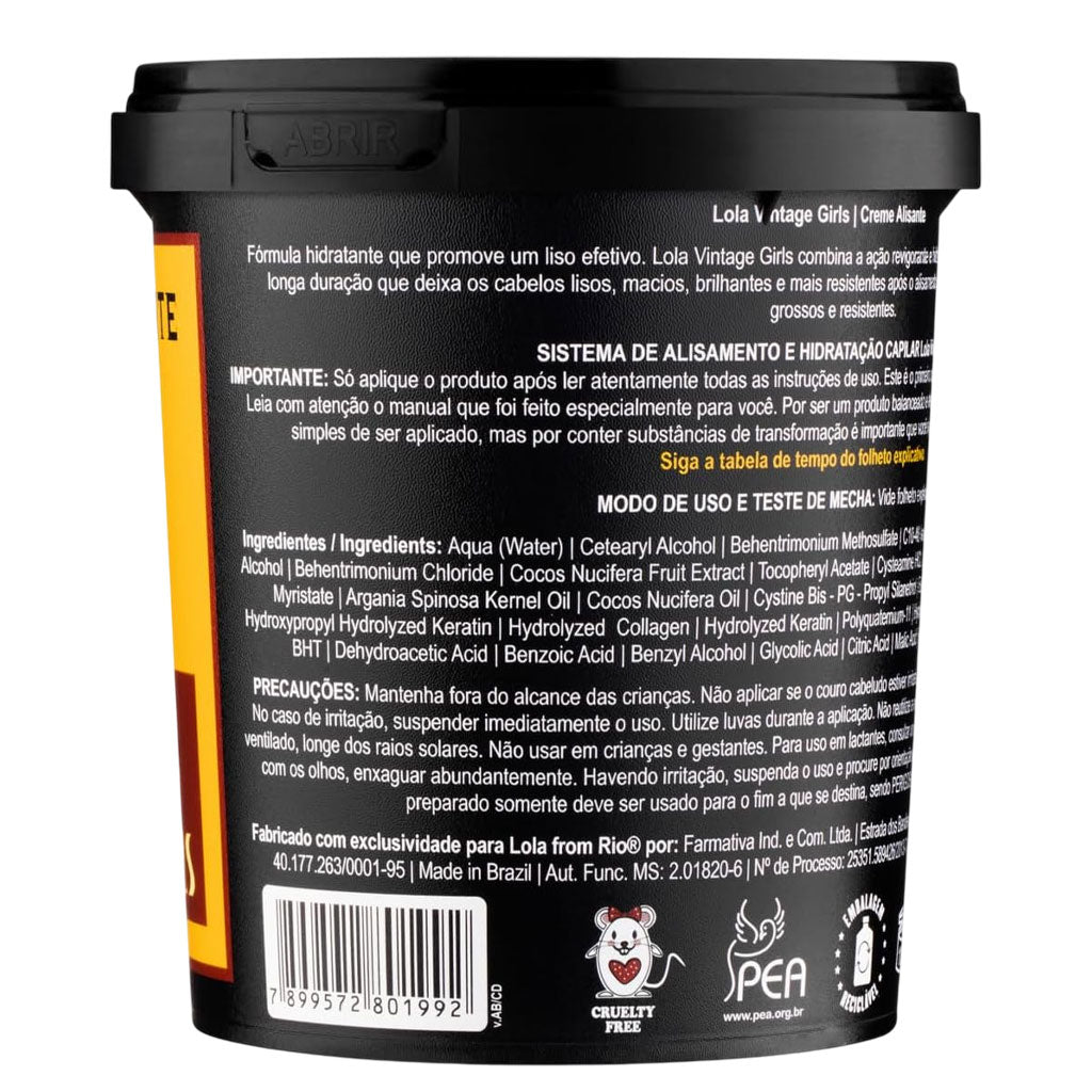 Lola Cosmetics Creme Alisante Vintage Girls Smoothing Cream