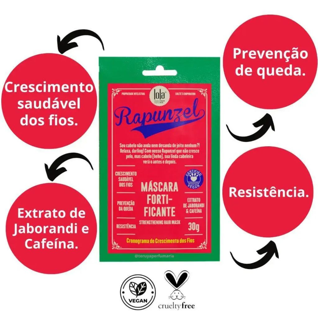 Lola Cosmetics Rapunzel Strengthening Hair Mask Sachet