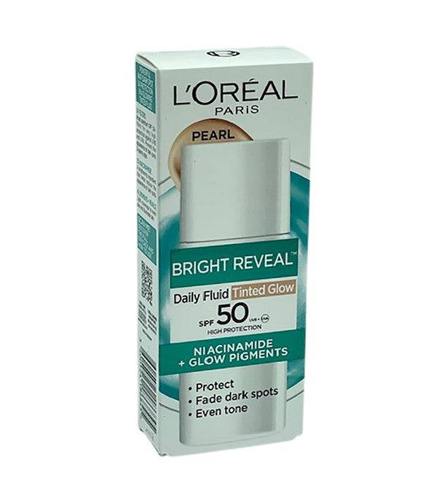Loreal Bright Reveal Daily Fluid Tinted Glow SPF50 Pearl