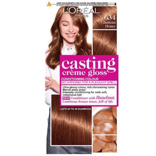 Loreal Casting Creme Gloss Conditioning Color 634 Chestnut Honey