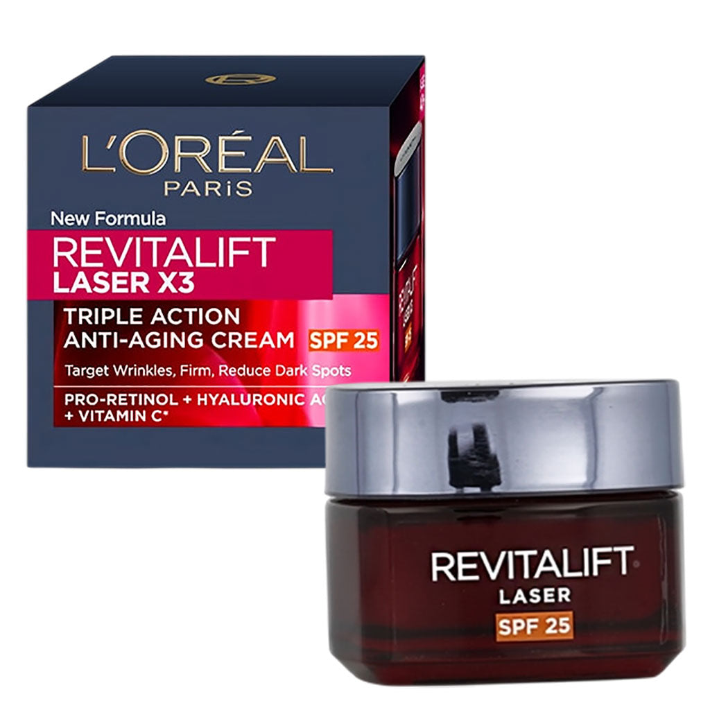 Loreal Revitalift Laser X3 Triple Action Anti Aging Cream SPF25