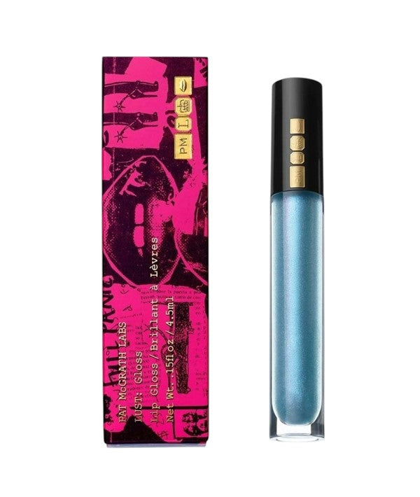 PAT McGrath LABS Lust Lip Gloss in Astral Moon Flower, shimmering pink lip makeup tube