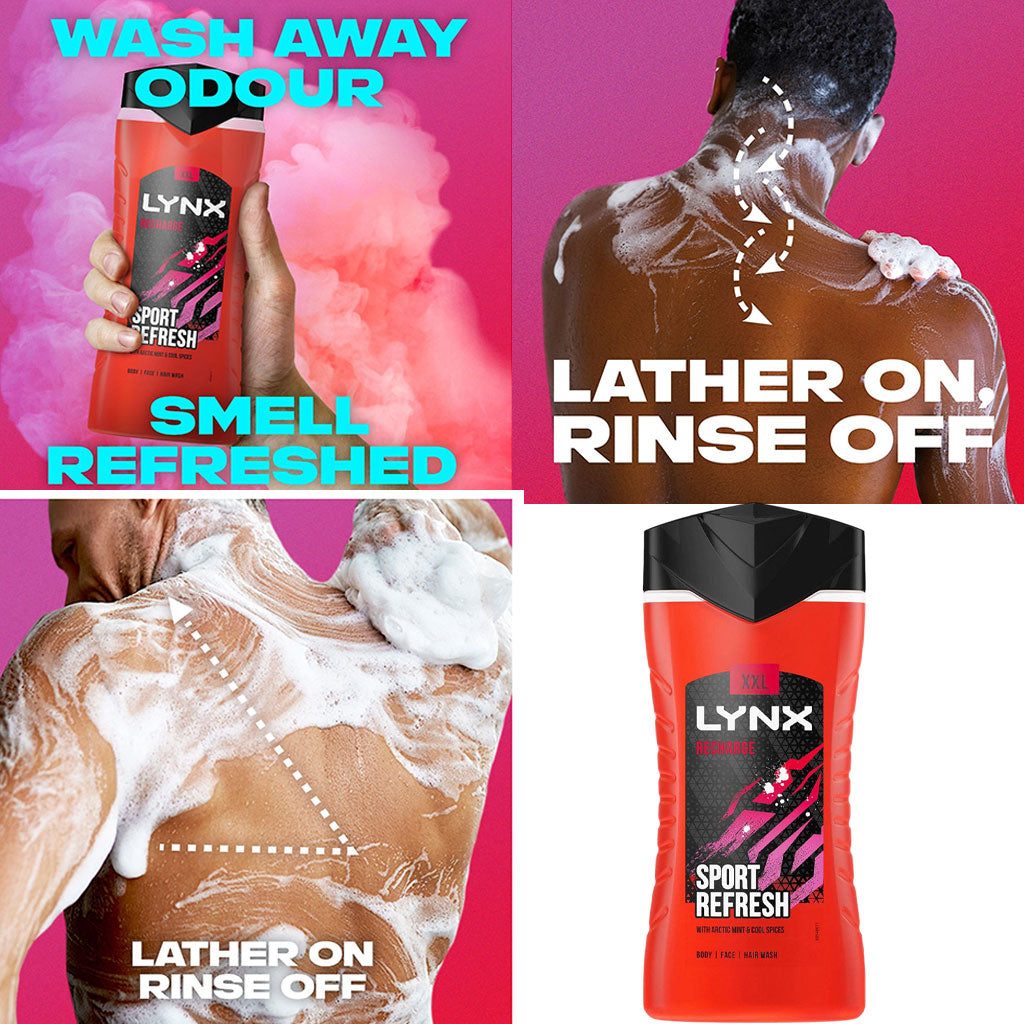 Lynx Recharge Sport Refresh Shower Gel