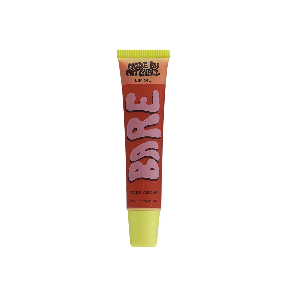 Made By Mitchell Bare Lip Oil in rose shade tube, close-up product image