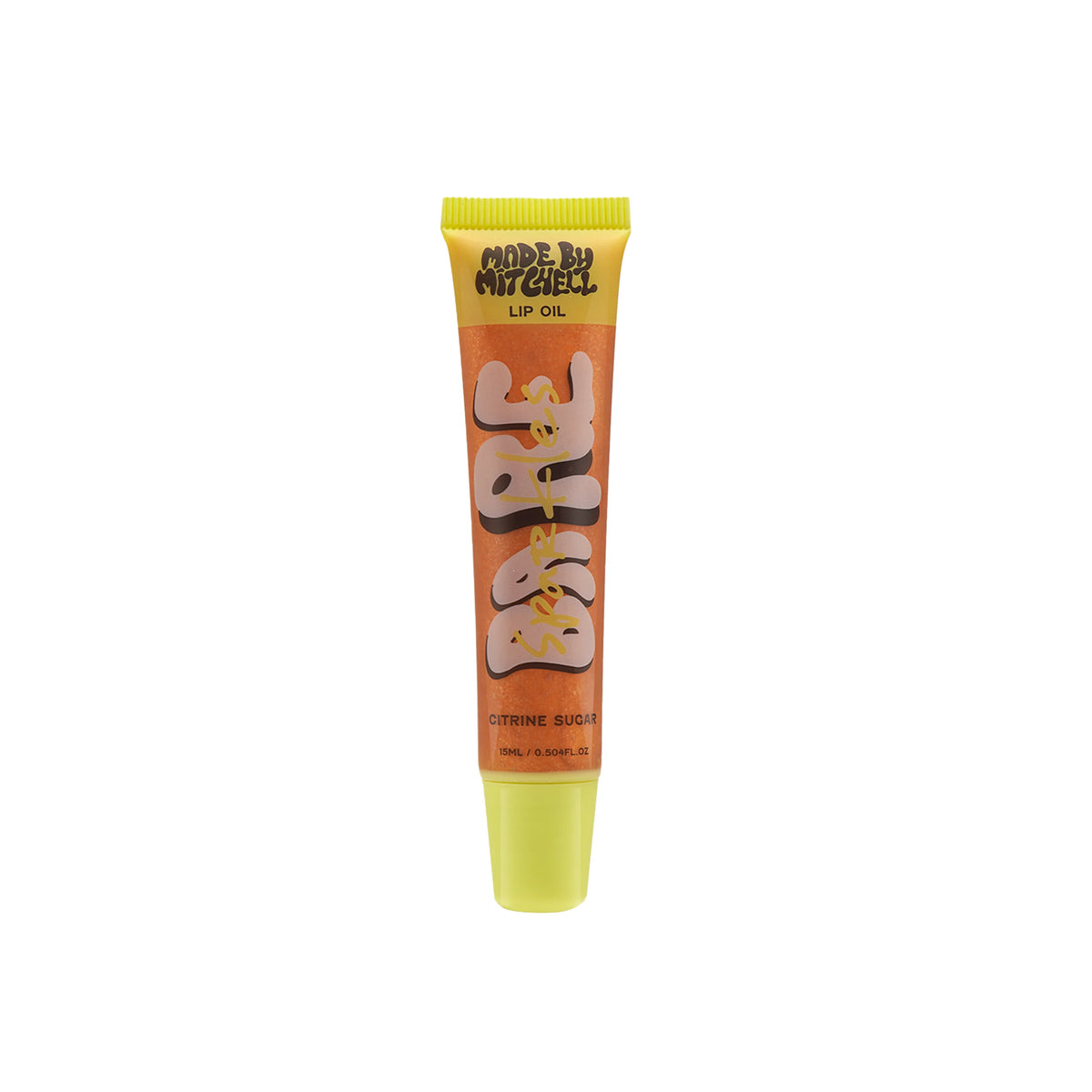 Made By Mitchell Bare Lip Oil in Citrine Sugar, clear lip oil applicator tube