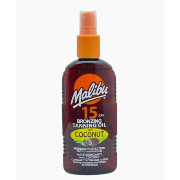 Malibu Bronzing Tanning Oil With Coconut SPF15