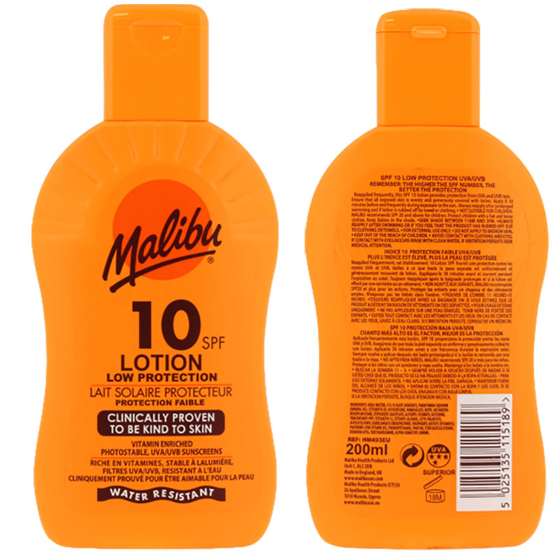 Malibu C Malibu Low Protection Water Resistant Lotion 10SPF
