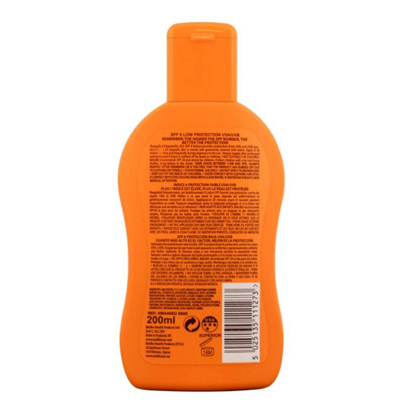 Malibu Low Protection Water Resistant Lotion 6SPF