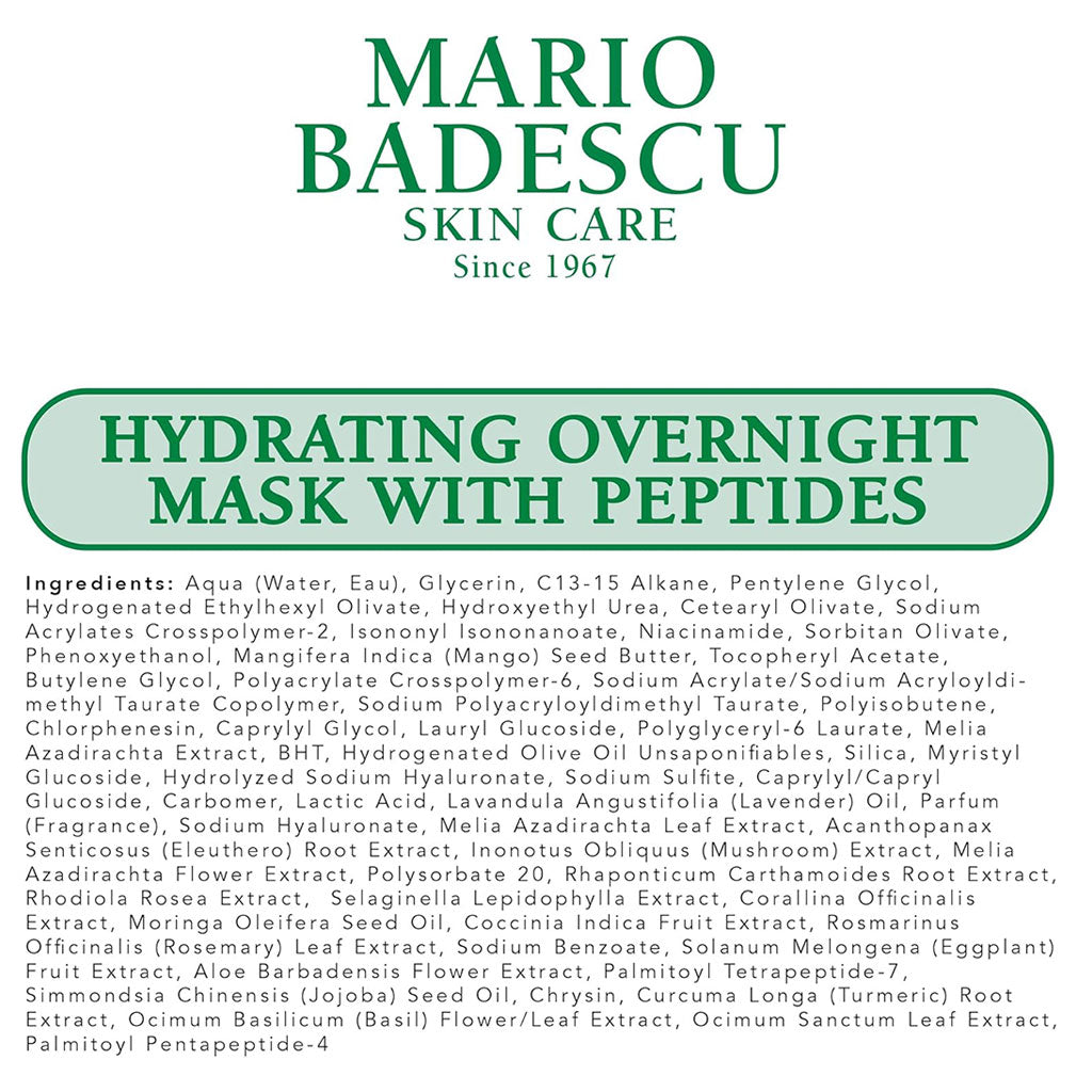 Mario Badescu Hydrating Overnight Mask With Peptides