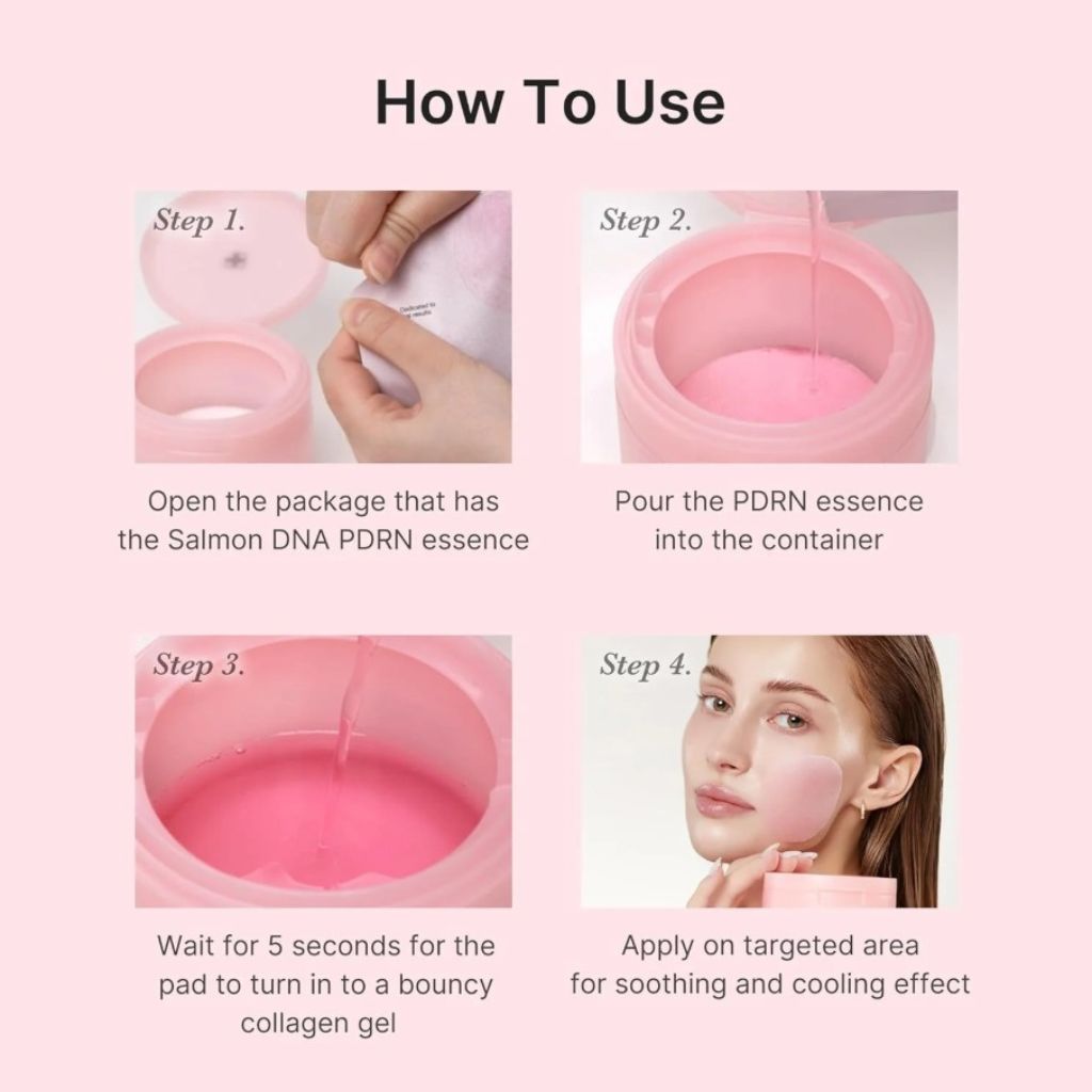 Medicube Salmon PDRN Purity Pink Collagen Toning Gel Toner Pad