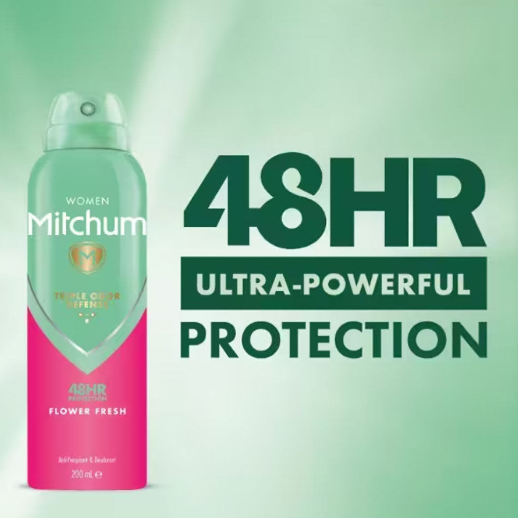 Revlon Mitchum Women 48H Flower Fresh Deodorant Spray
