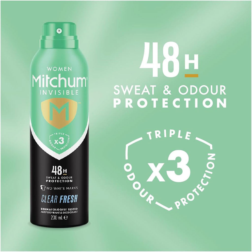 Revlon Mitchum Women 48H Clear Fresh Deodorant Spray