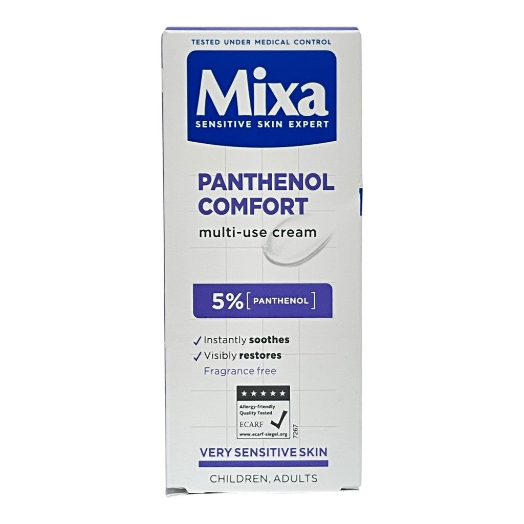 Mixa Panthenol Comfort Multi-Use Moisturiser jar showing the cream&