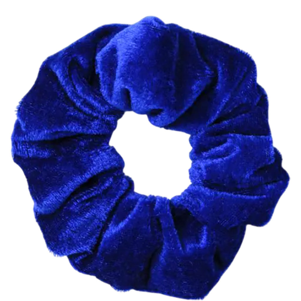 Molly And Rose High Shine Royal Blue Velvet Large Scrunchie 9328