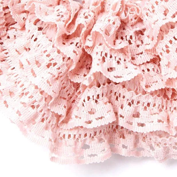 Molly And Rose Lace Style Layered Assorted Scrunchie 9766