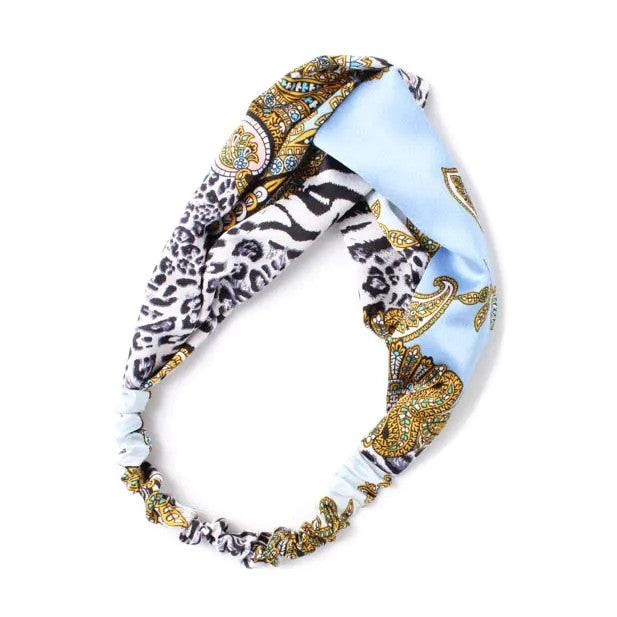 Molly And Rose Paisley And Animal Print Front Link Bandeau 9789
