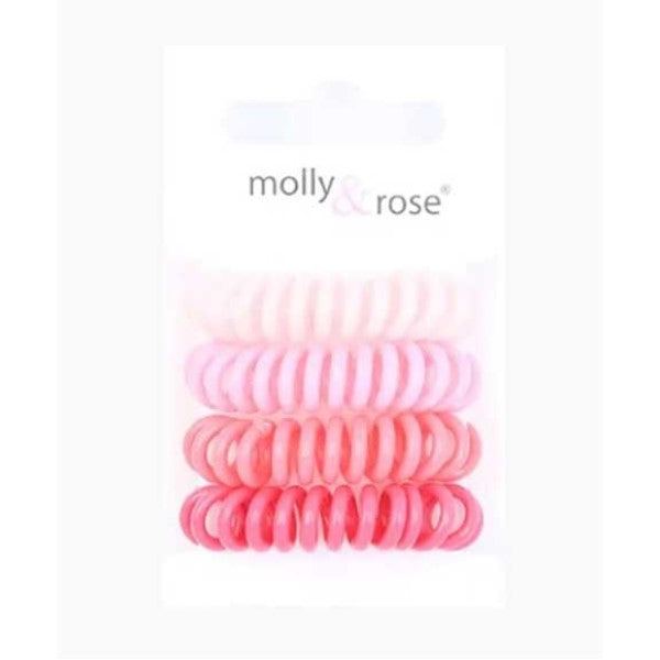 Molly And Rose Spiral Hair Bobble Grips Assorted 8783