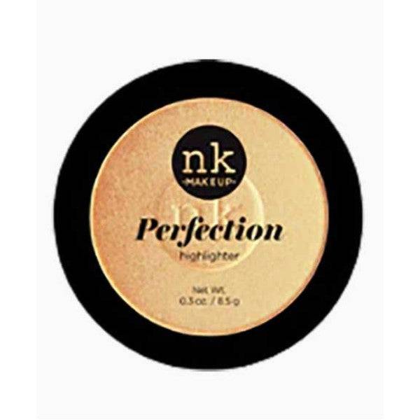 NICKA K Newyork NK Perfection Highlighter NKM05 Inca face makeup with shimmering gold powder in compact container
