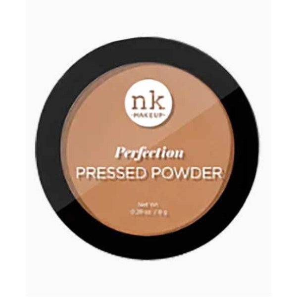 NICKA K Newyork NK Perfection pressed face powder in Maple, natural finish, compact makeup product for a flawless look