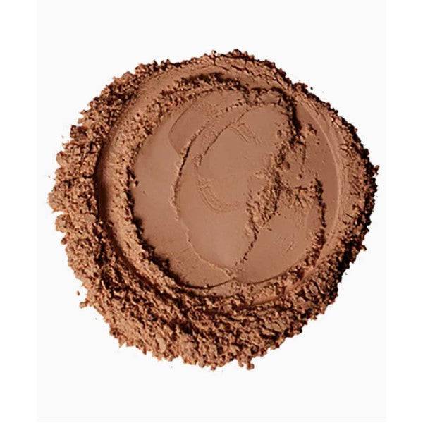 NICKA K Newyork NK Perfection pressed face powder in Cocoa, compact makeup with smooth finish, shown open with powder inside.