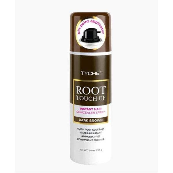 NICKA K Newyork Tyche Root Touch Up in Dark Brown, hair color touch-up kit showing the product container and applicator brush.