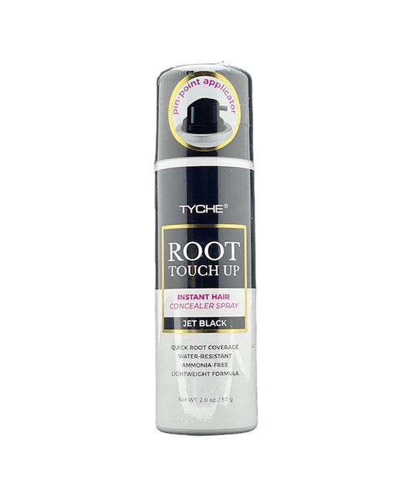 NICKA K Newyork Tyche Root Touch Up hair color in Jet Black, showing the compact container with black hair dye for root touch-up.