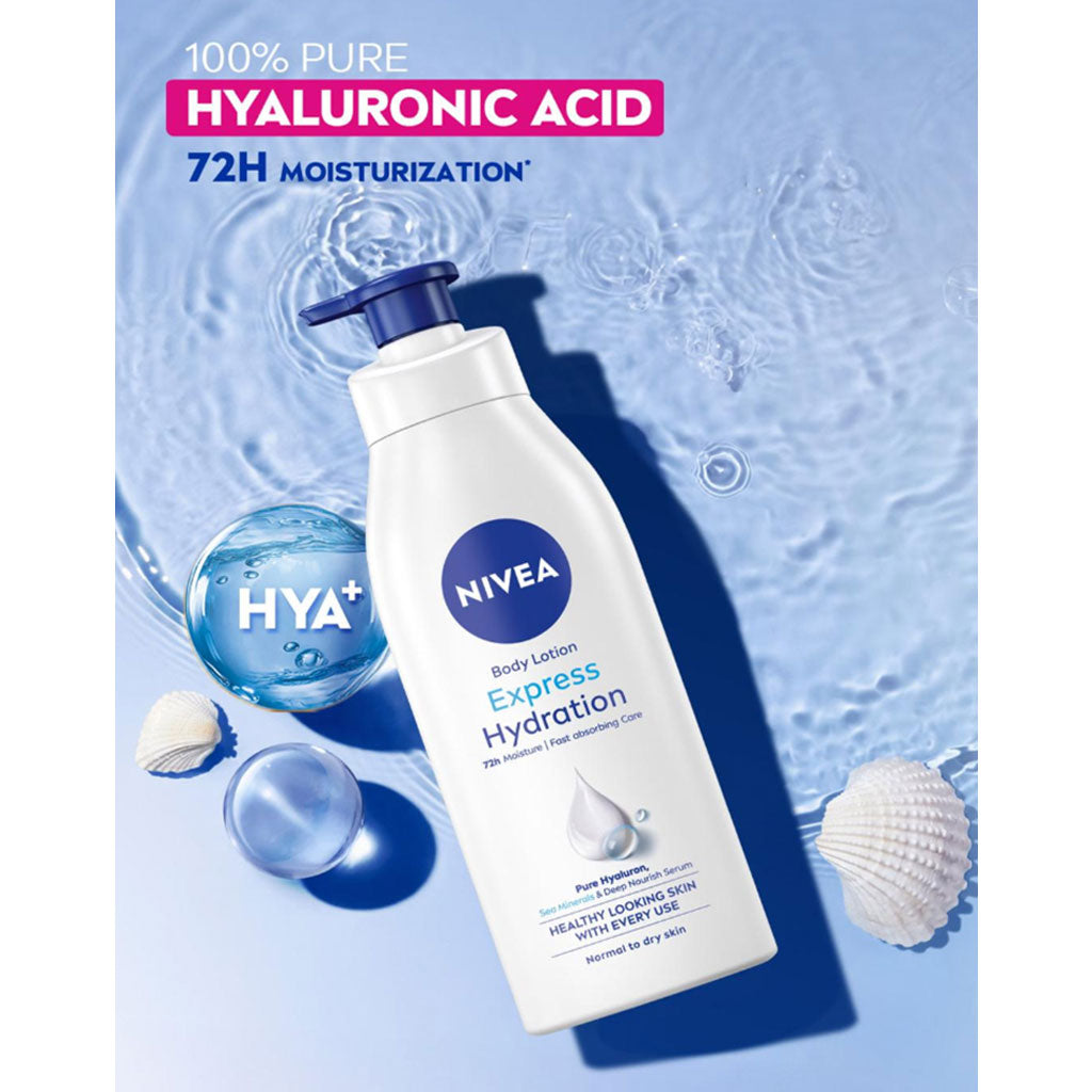 Nivea Express Hydration 72H Moisture Body Lotion Normal To Dry Skin