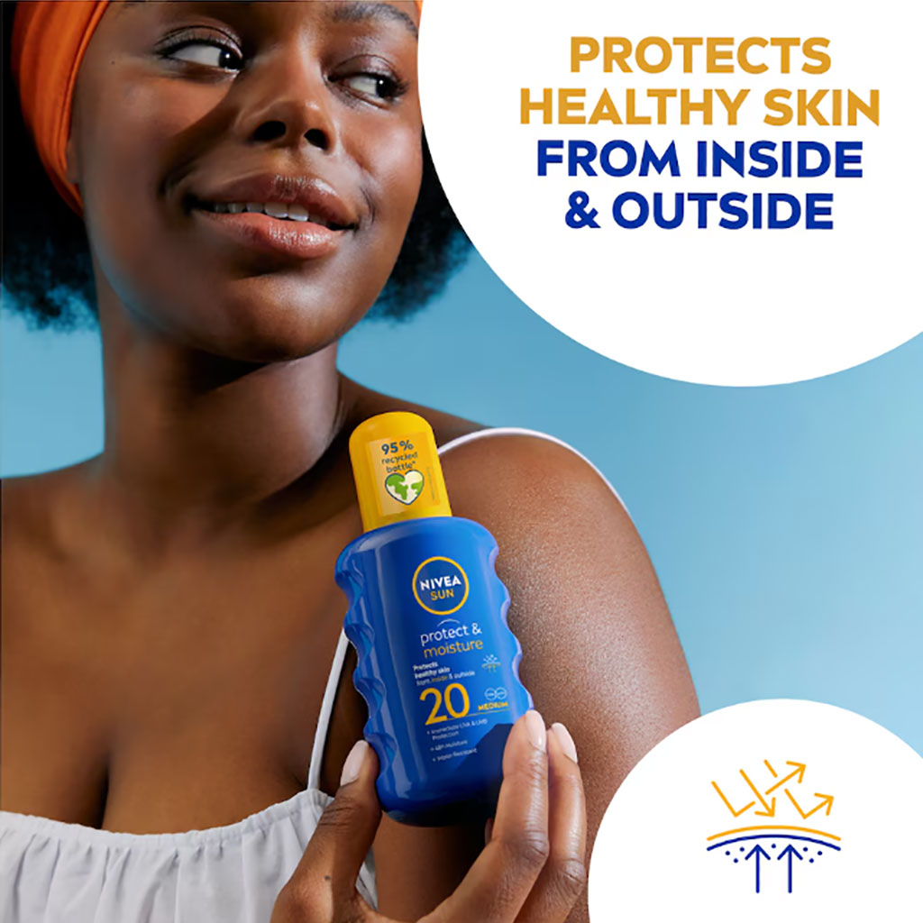 Nivea Sun Protect And Moisture Medium Spray 20 SPF