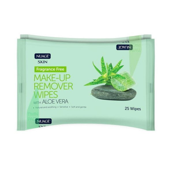 Nuage Fragrance Free Make Up Remover Wipes With Aloe Vera