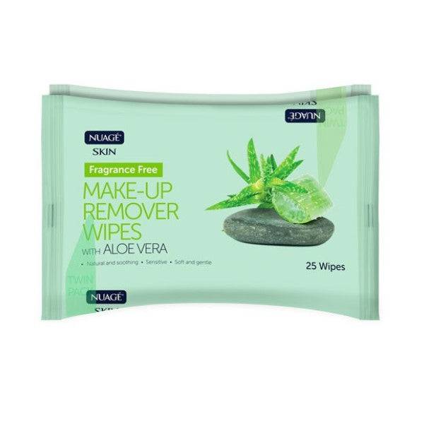 Nuage Fragrance Free Make Up Remover Wipes With Aloe Vera