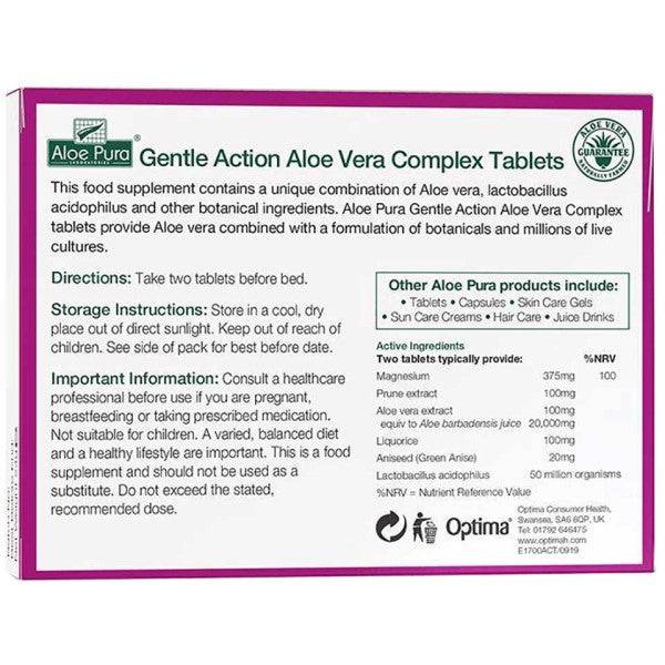 Optima Aloe Pura Aleo Vera Complex Gentle Action Tablets