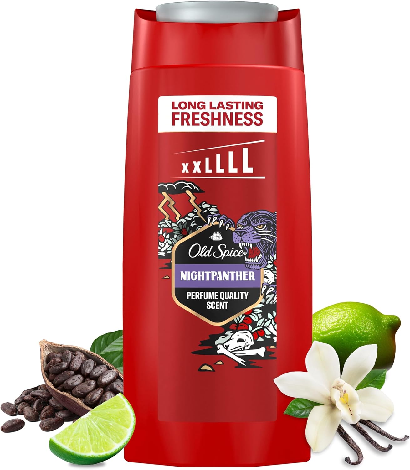 Old Spice Night Panther 3 In 1 Body Hair Face Wash
