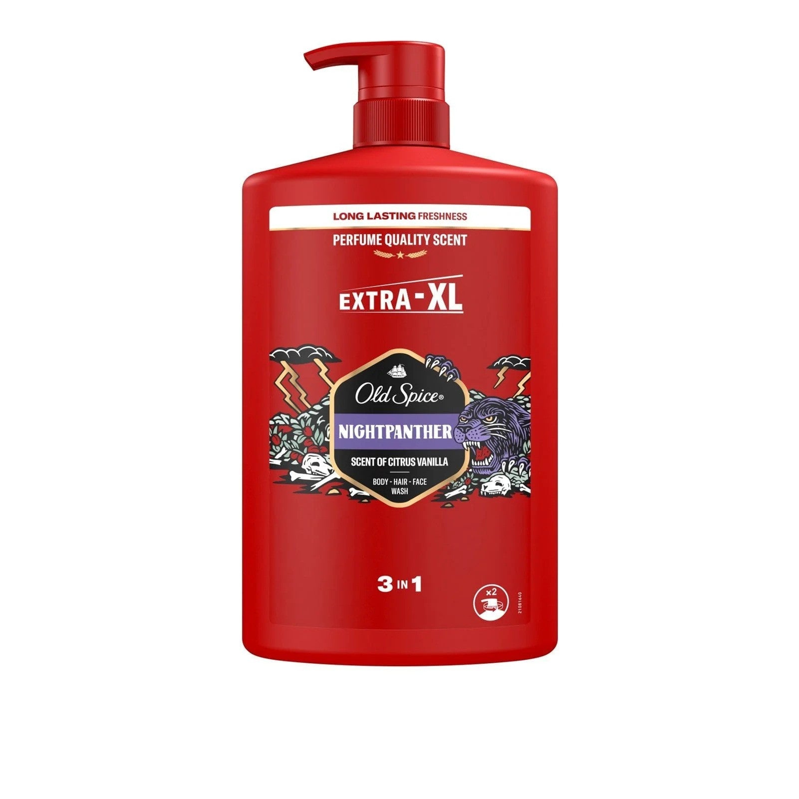 Old Spice Night Panther 3 In 1 Body Hair Face Wash