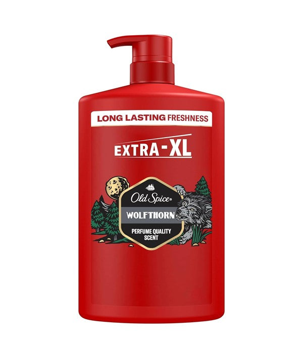 Old Spice Wolfthorn 3 In 1 Body Hair Face Wash Extra XL