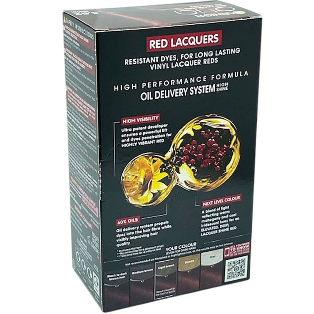 Garnier Olia Red Lacquers Intense Permanent Hair Color 552 Glassy Merlot