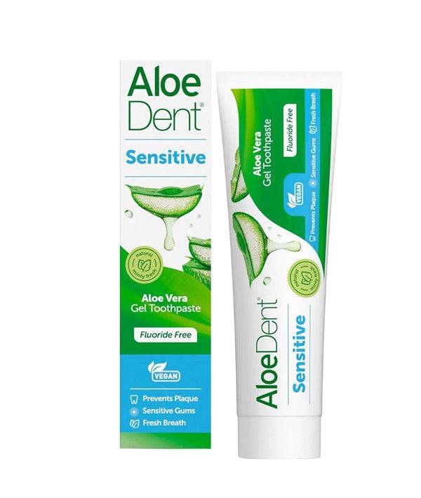 Optima Aloedent Sensitive Aloe Vera Fluoride Free Toothpaste