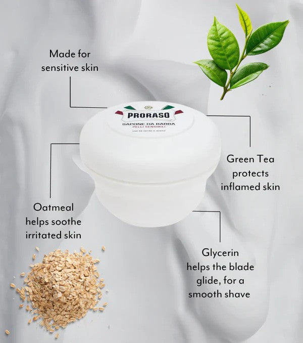 Proraso Sensitive Skin Shaving Soap In A Bowl