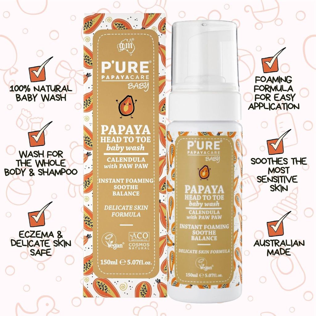Pure Papayacare Baby Papaya Head To Toe Wash