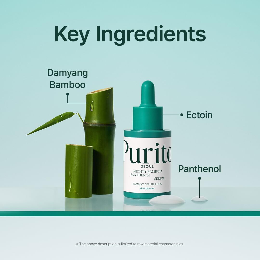 Purito Mighty Bamboo Panthenol Moisturizing Facial Serum