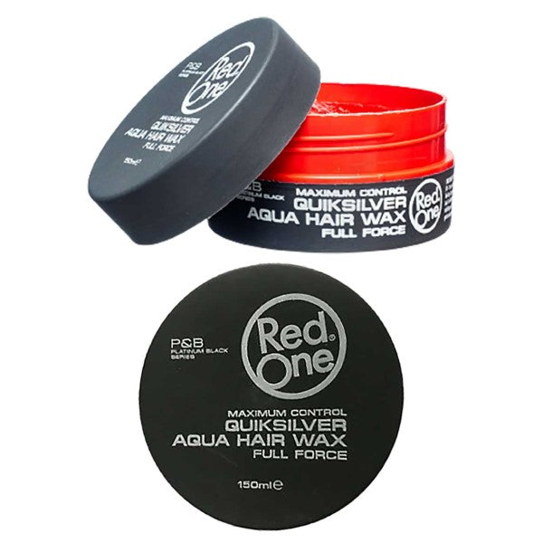 Red One Quik Silver Aqua Hair Gel Wax Full Force