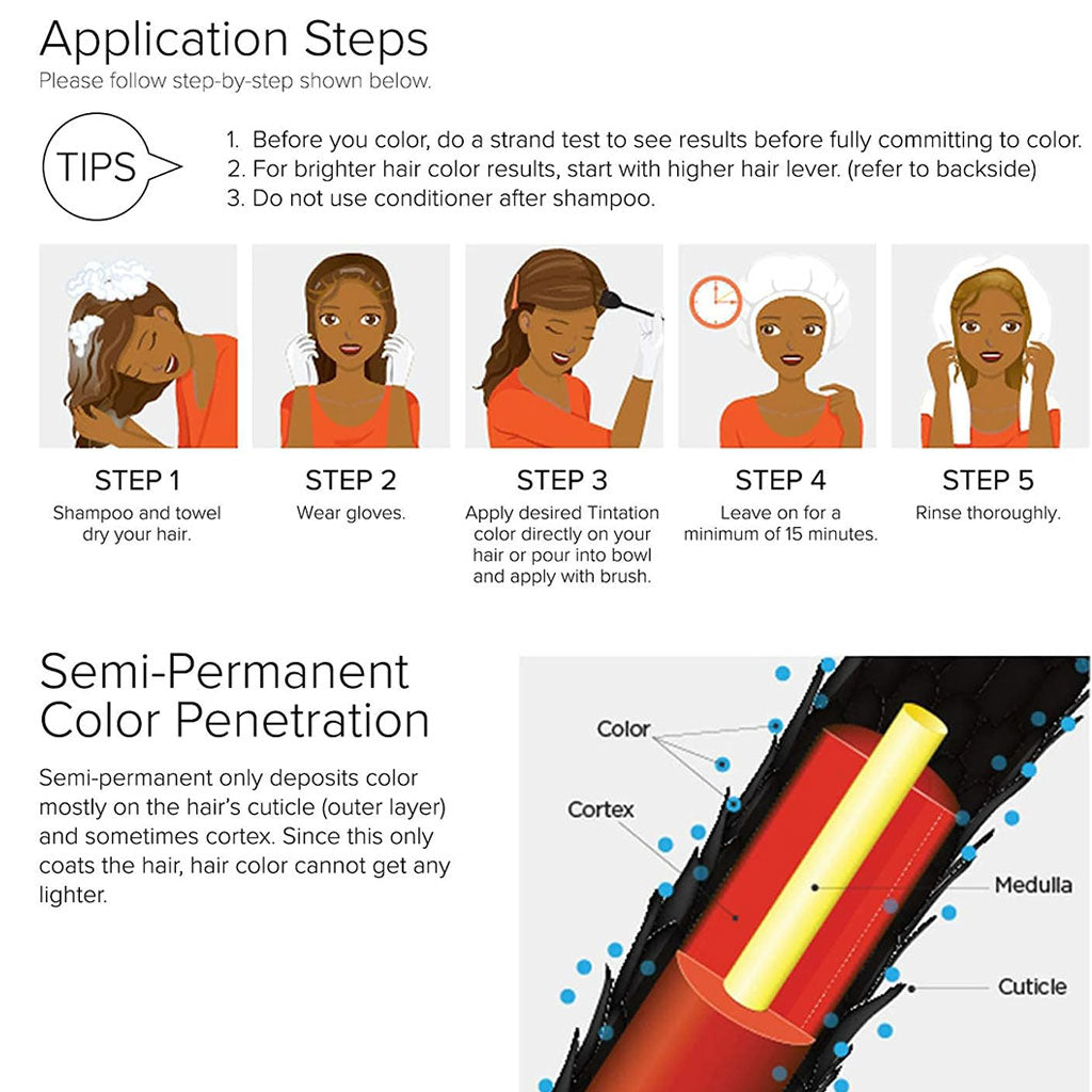 Kiss Products Kiss Colors Tintation Semi Permanent Flaming Orange T650