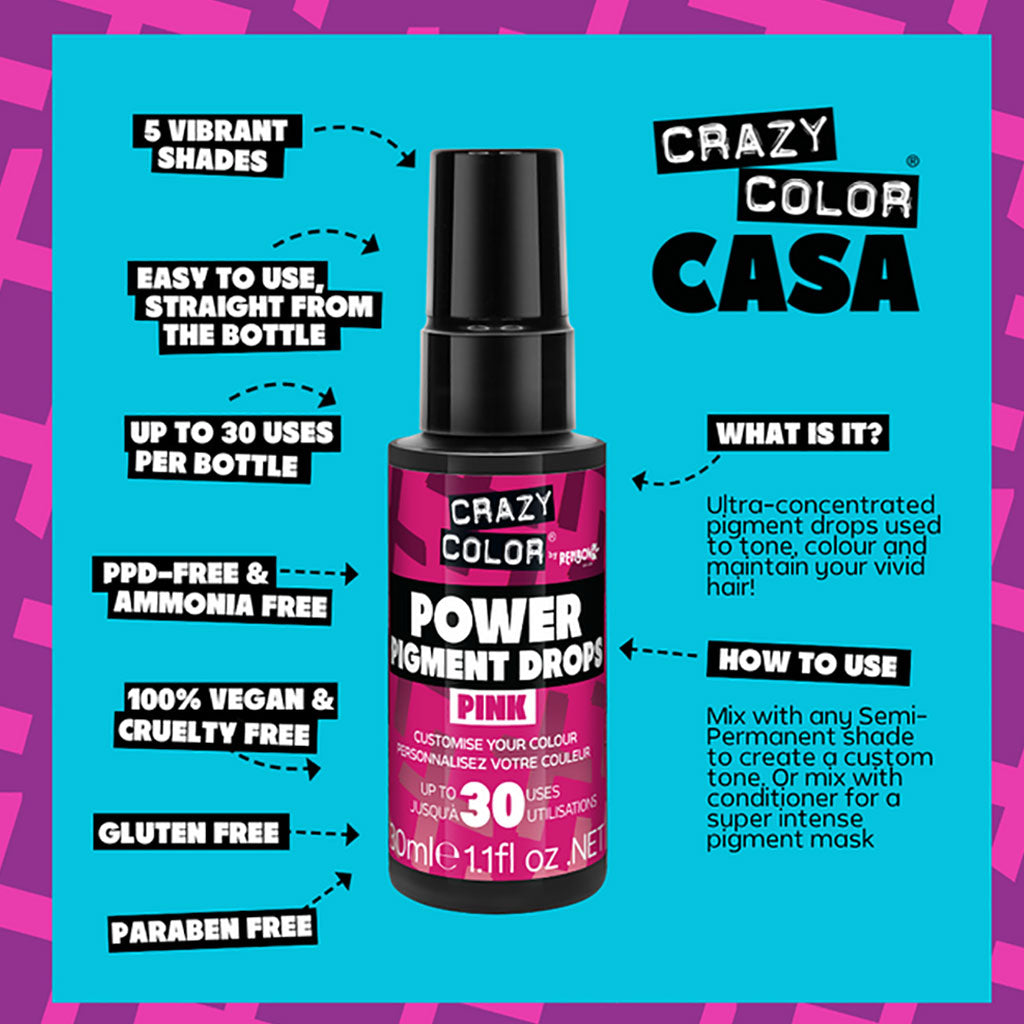 Renbow Crazy Color Power Pigment Drops Pink