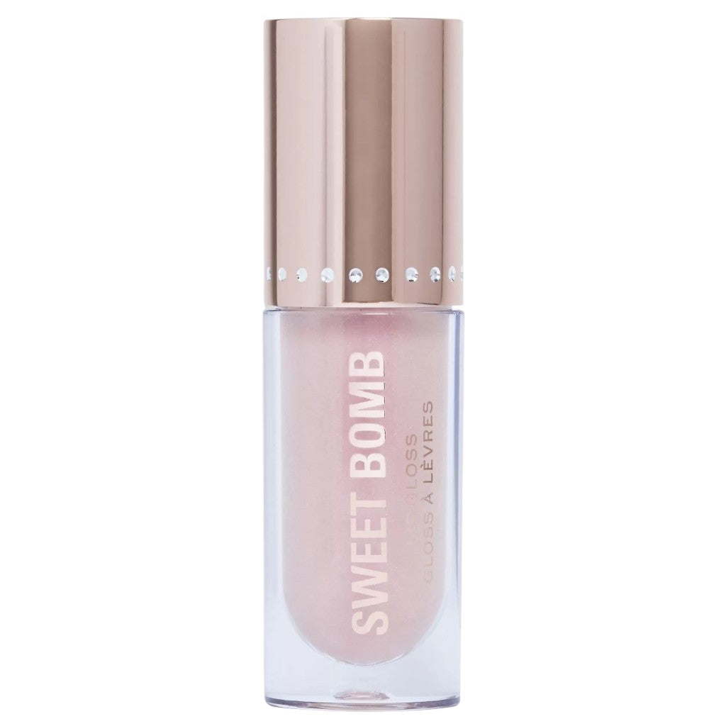 Revolution Sweet Bomb Lip Gloss Vanilla Ice White Holo