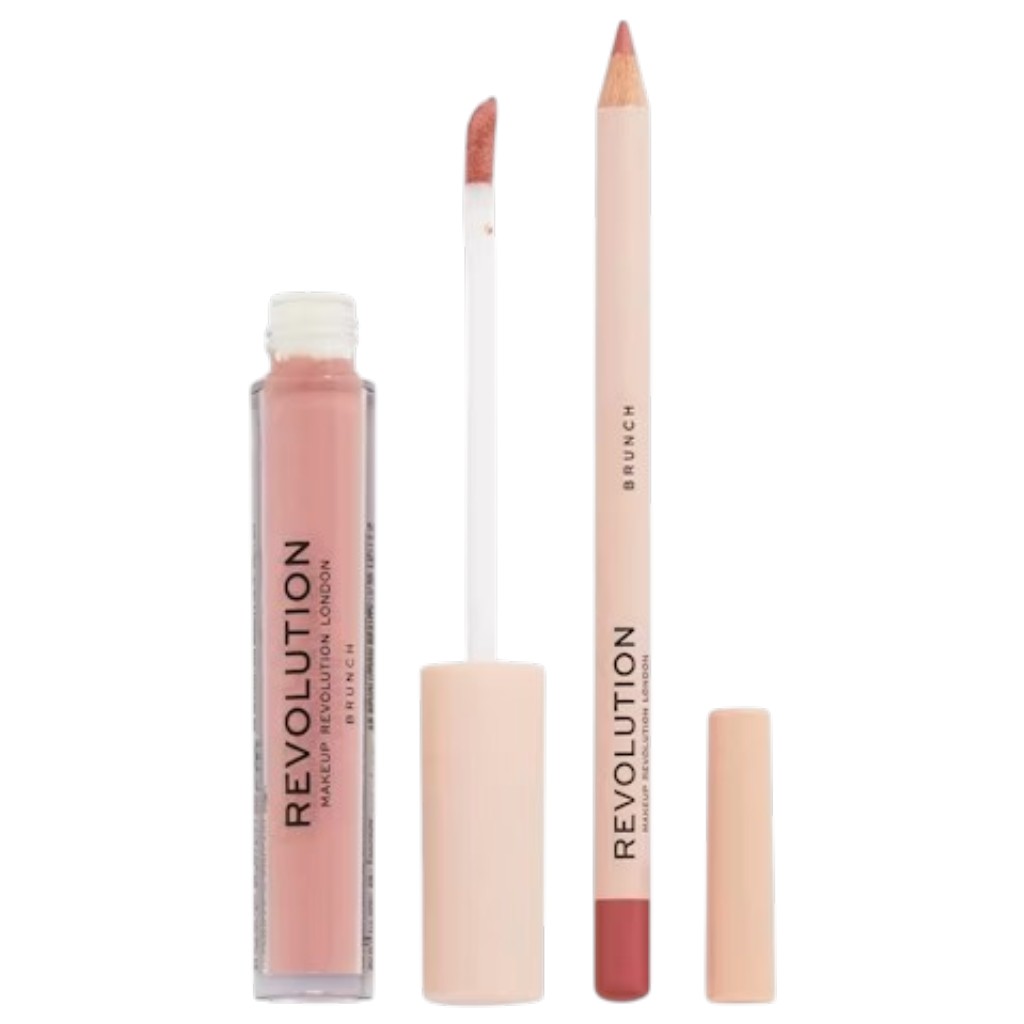 Revolution Ultra Matte Finish Lip Contour Kit Brunch