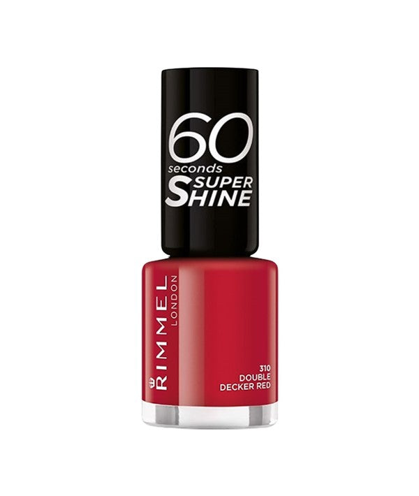 Rimmel 60 Seconds Super Shine Nail Polish 310 Double Decker Red