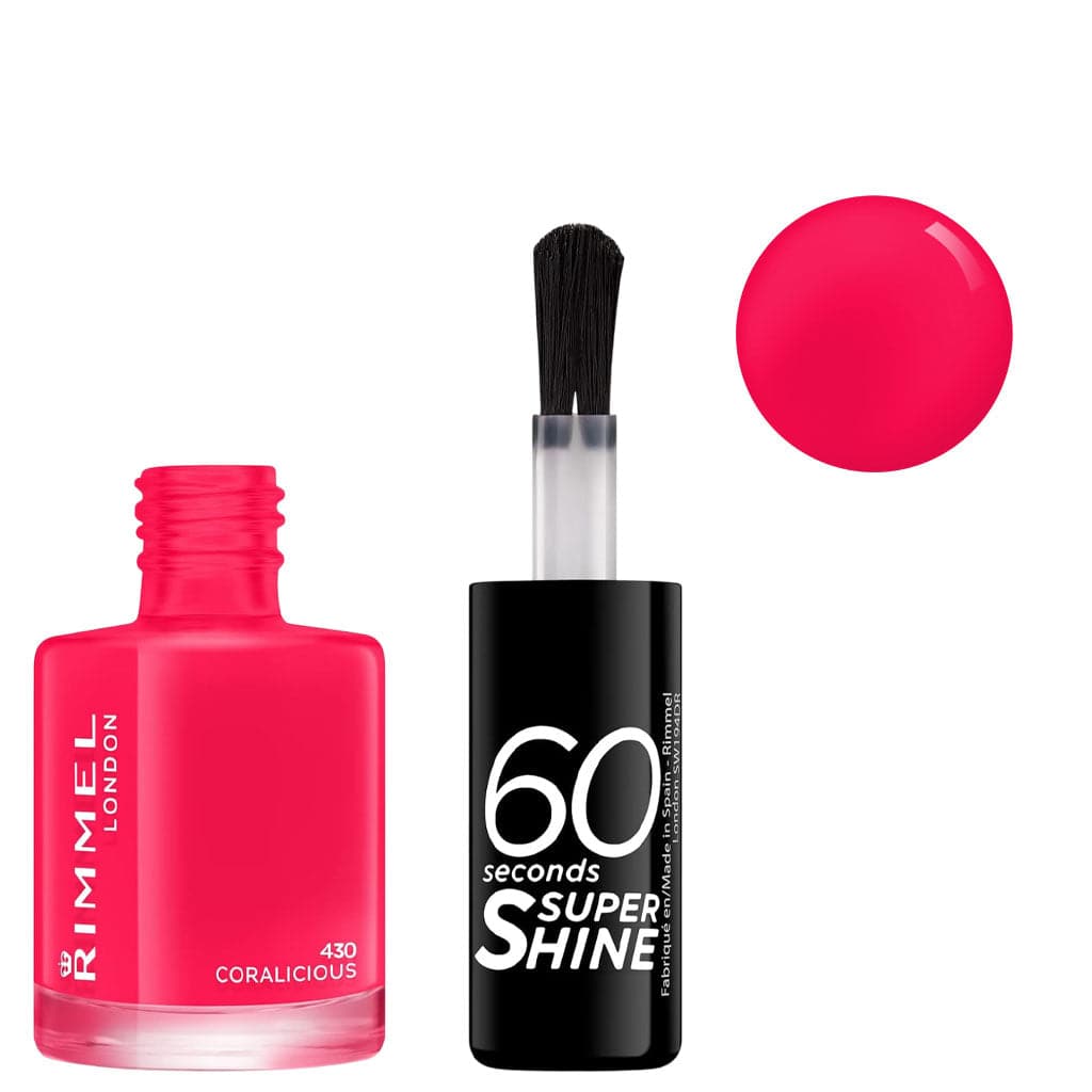 Rimmel 60 Seconds Super Shine Nail Polish 430 Coralicious