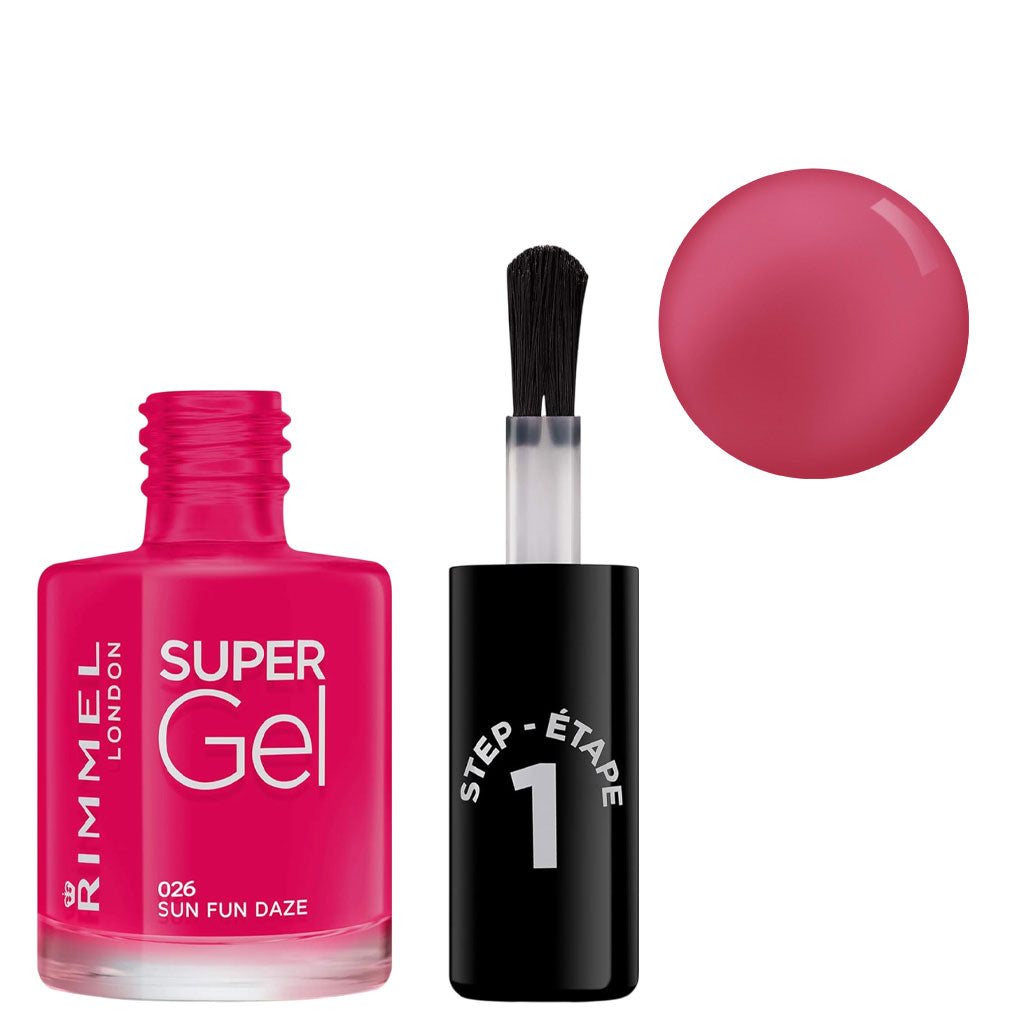 Rimmel Super Gel Nail Step 1 Varnish 026 Sun Fun Daze