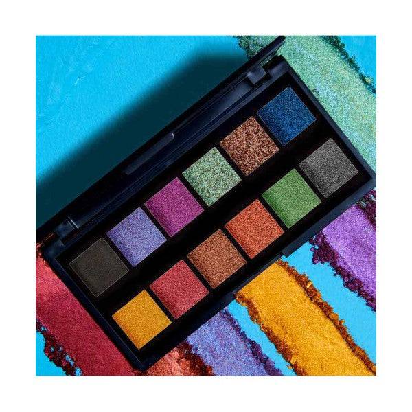Sleek Make Up Eyeshadow Palette Making Waves with vibrant blue and neutral shades for eye makeup looks